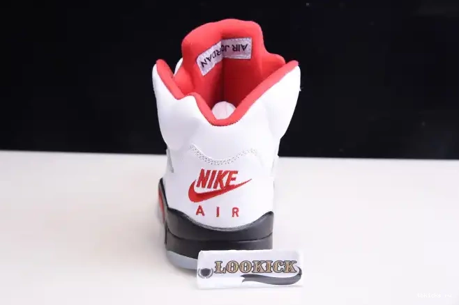 Rep TB Jordan Tongue (2020) 5 Retro Air Fire DA1911-102 Silver Red 0611
